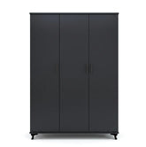 Black Three Door Wardrobe – Modern Spacious Bedroom Storage at NewLookHome