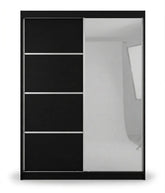 Modern Sliding Door Wardrobe with Mirror – Spacious Bedroom Storage Closet