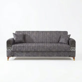 Elegant 3-Seater Sofa Bed – Luxury Velvet with Storage for Smart Living Design