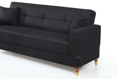 Contemporary 3-Seater Sofa Minimalist Design Premium Comfort Upholstery Finish