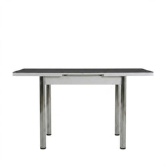 Premium Black and White Turkish Dining Set with Regzine Chairs & Printed Glass Table Top