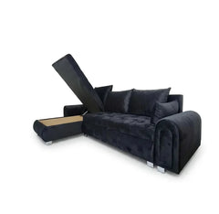 3 Seater Fabric Sofa Bed with Storage | Living Room Settee & Guest Bed