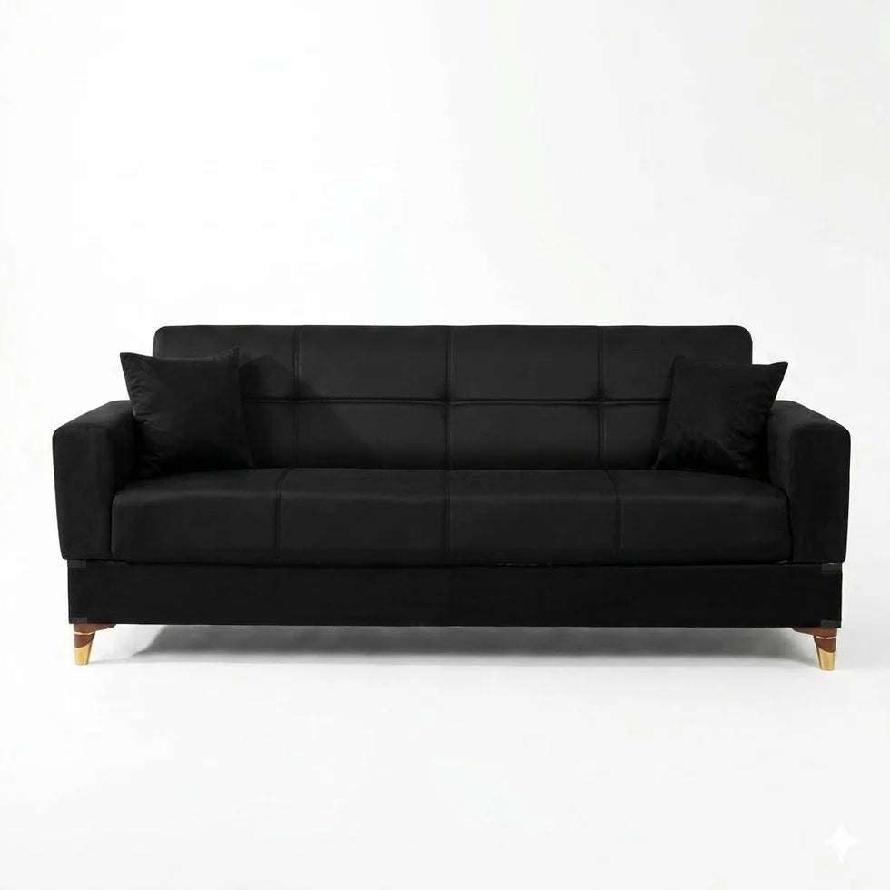 Contemporary 3-Seater Sofa Minimalist Design Premium Comfort Upholstery Finish