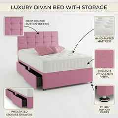 Premium Divan Bed Set with High-Quality Mattress | Stylish & Durable with Drawers