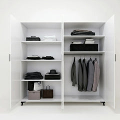 Luxury Four-Sided Walk-In Wardrobe with Premium Storage Space