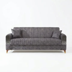 Elegant 3-Seater Sofa Bed – Luxury Velvet with Storage for Smart Living Design